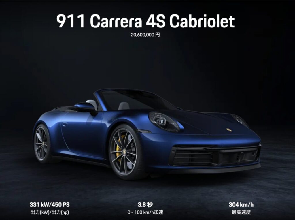 Porsche 911 Carrera 4S Cabriolet